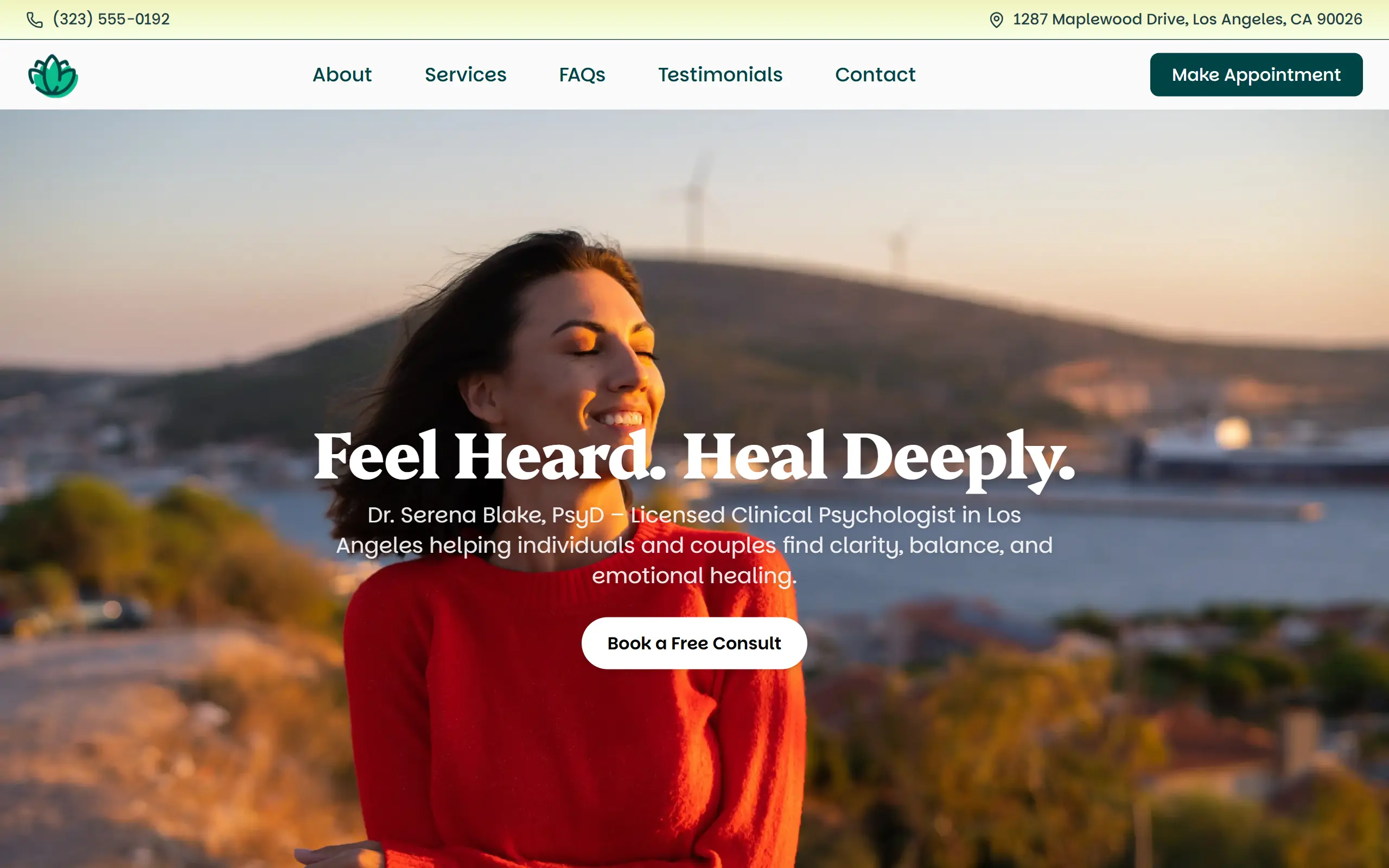 Therapist Website project